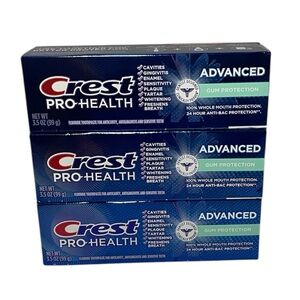 3 Pack Crest Pro-Health Advanced Gum Protection Toothpaste 3.5 OZ Exp: 10/2027